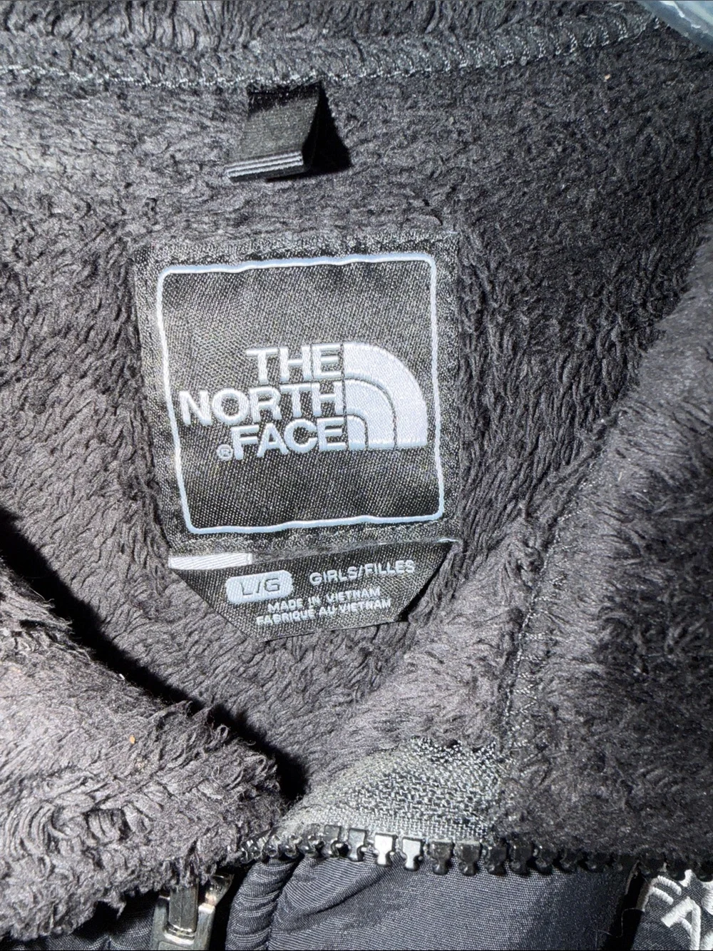 Girls large north face